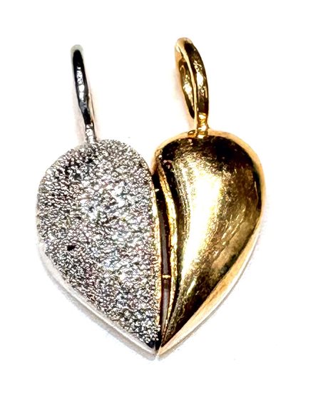 Pendant Sommer Cuori divisibili in White Gold CUORE DIV F Q/$ 2.30 BG - CUORE DIV F Q/$ 2.30 BG